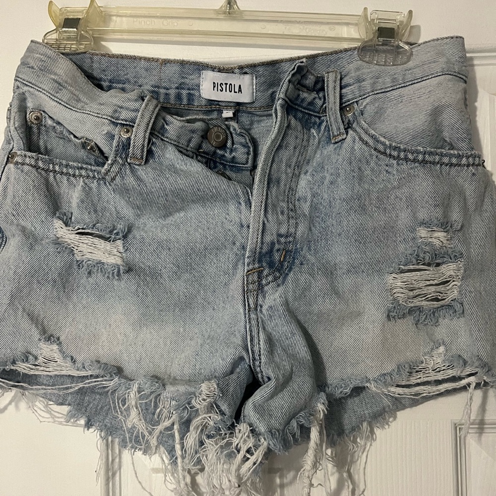 Pistola high rise denim shorts